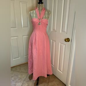 Hello MOLLY SECRET DIARIES HALTER MAXI DRESS SIZE M(6)NWT